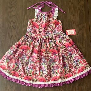 Tropical Flamingo Kids Dress